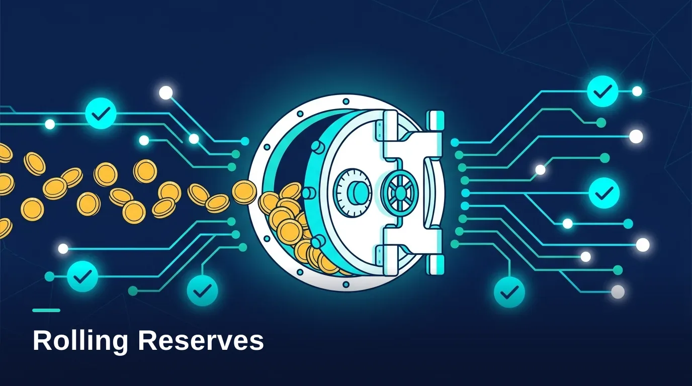A rolling reserve holding back a slice of iGaming card payments